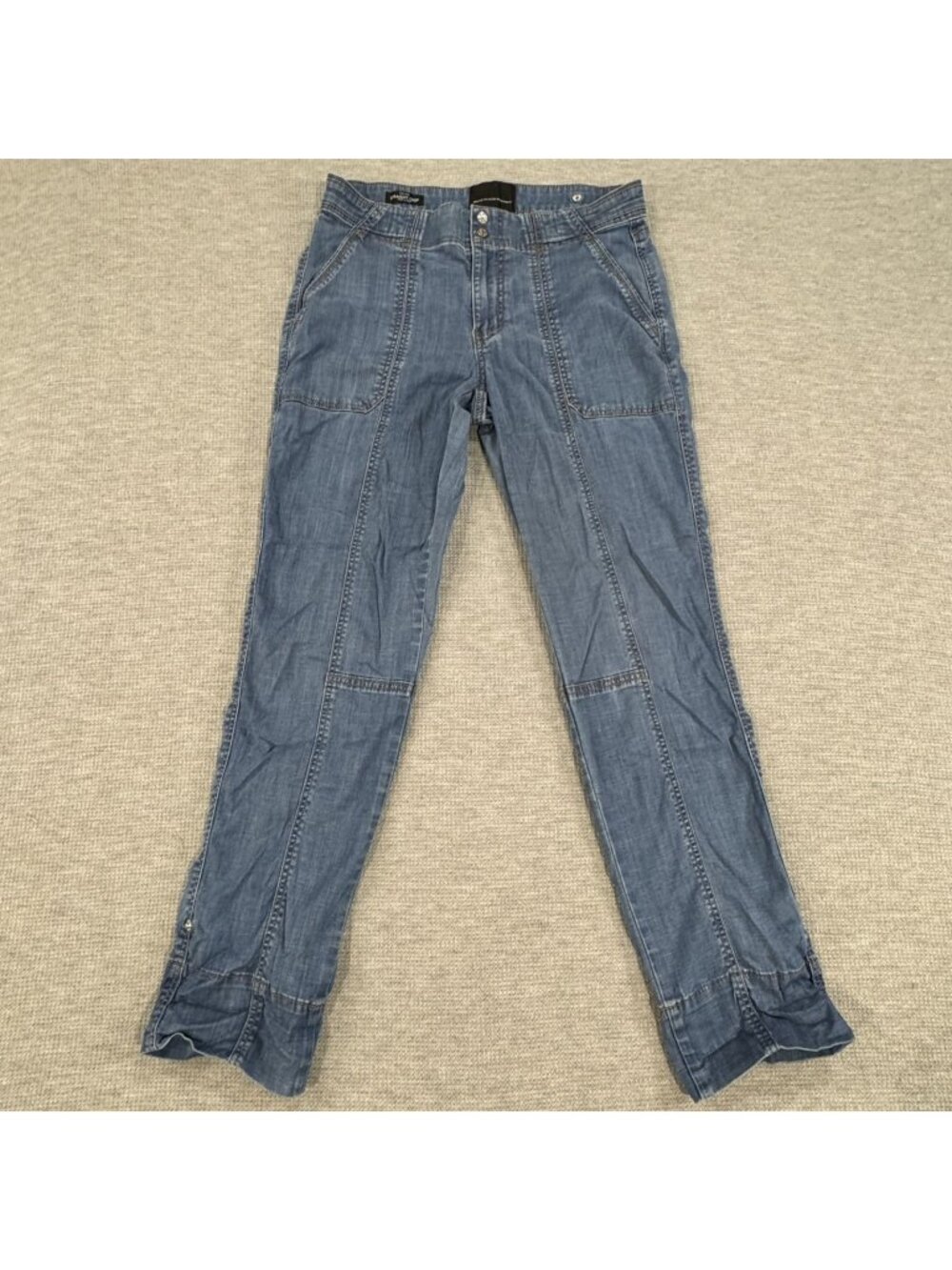 White House Black Market Crop Jeans Womens Sz 6 Blue Denim Pret-A-Pedi Mid Rise